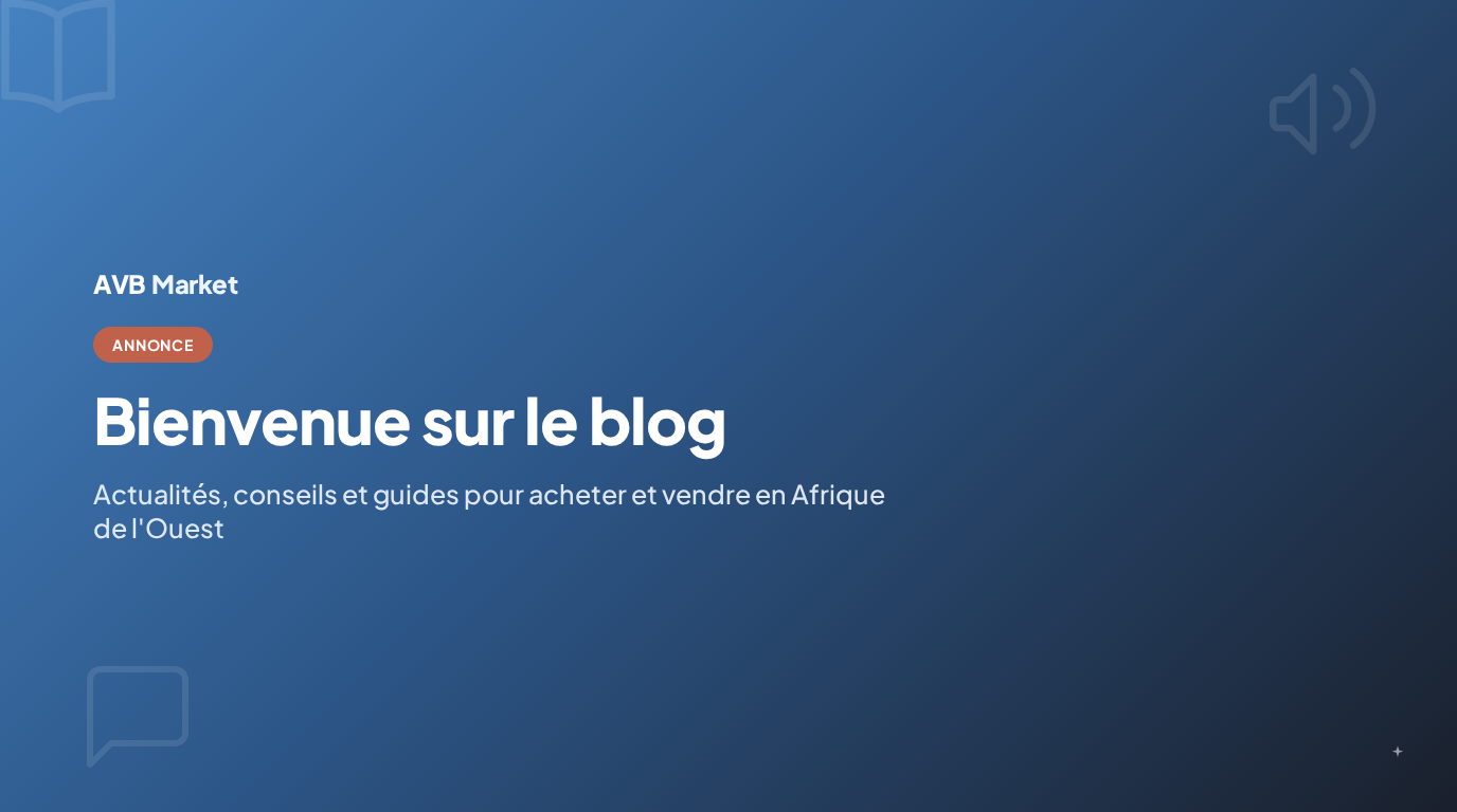Bienvenue sur le blog AVB Market
