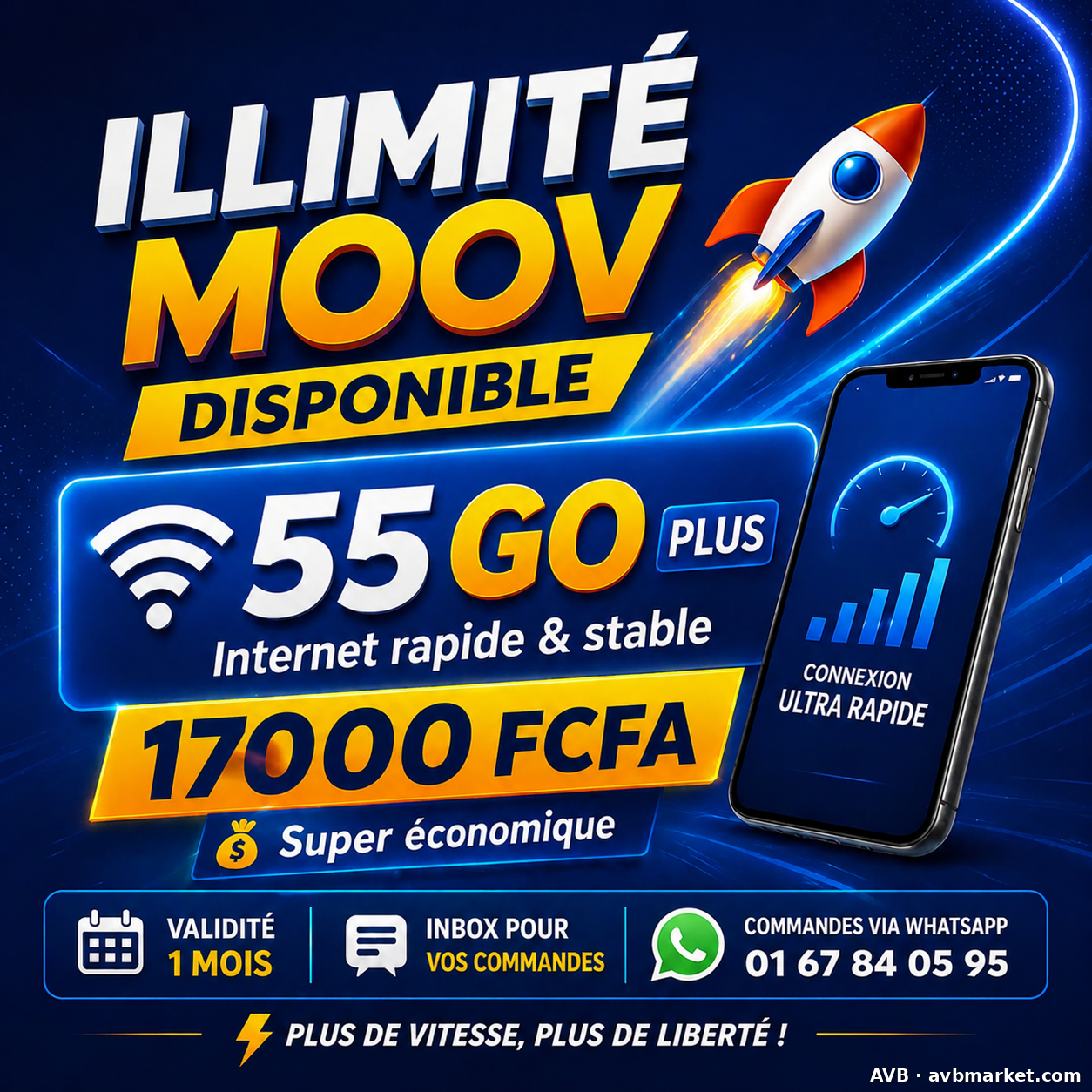 Forfait internet illimité Moov